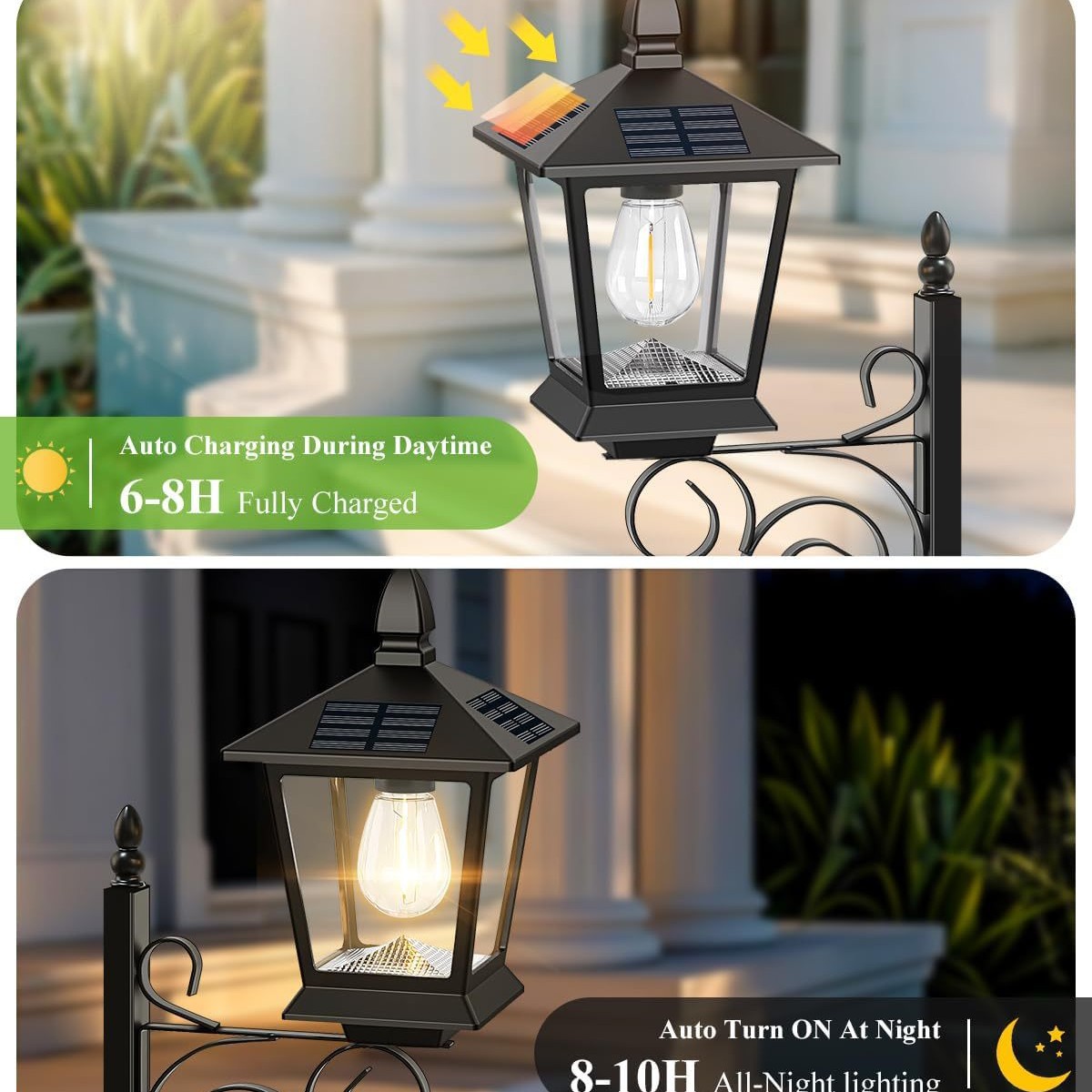 โคมไฟพลังงานแสงอาทิตย์ 2 in 1  - Outdoor Lighting For Patio บทวิจารณ์และราคา