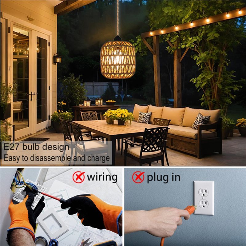 โคมไฟระย้ากลางแจ้งแบบใช้แบตเตอ - Outdoor Lighting Chandelier บทวิจารณ์และราคา