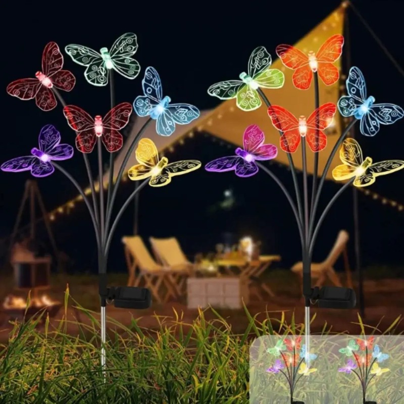 ไฟประดับสวนรูปผีเสื้อพลังงานแส - Outdoor Lighting For Patio บทวิจารณ์และราคา