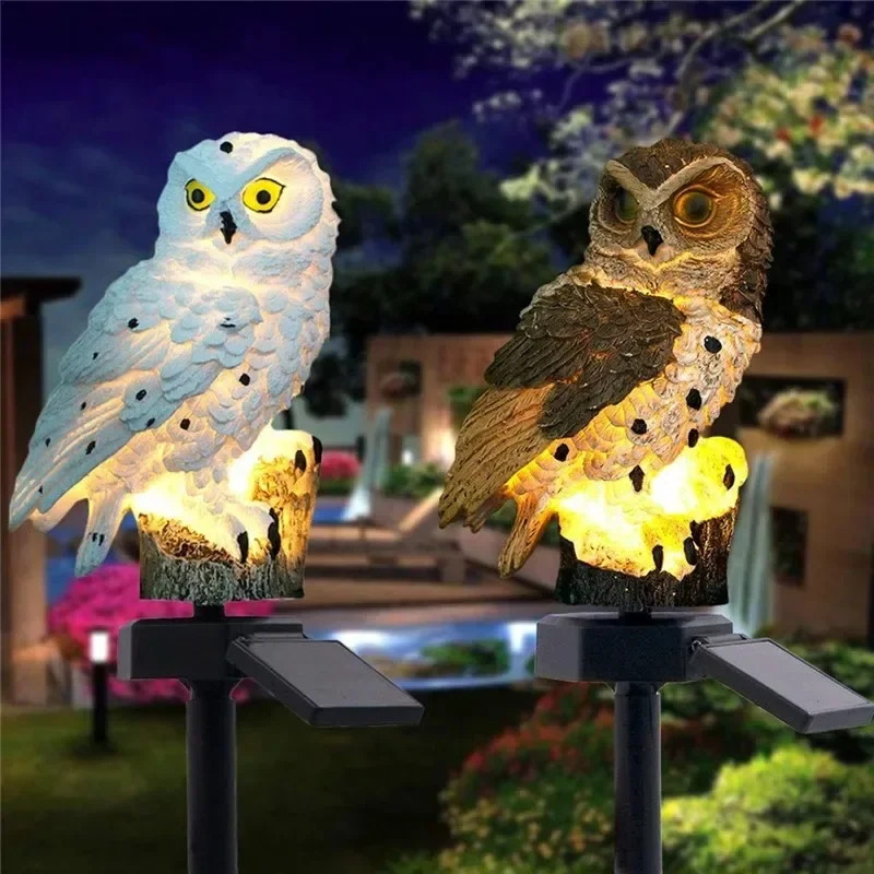 ไฟสวนรูปนกฮูกพลังงานแสงอาทิตย์ - Bollard Light Garden บทวิจารณ์และราคา