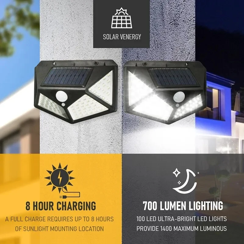 100Led มัลติฟังก์ชั่นโคมไฟพลัง - Bollard Light Garden บทวิจารณ์และราคา