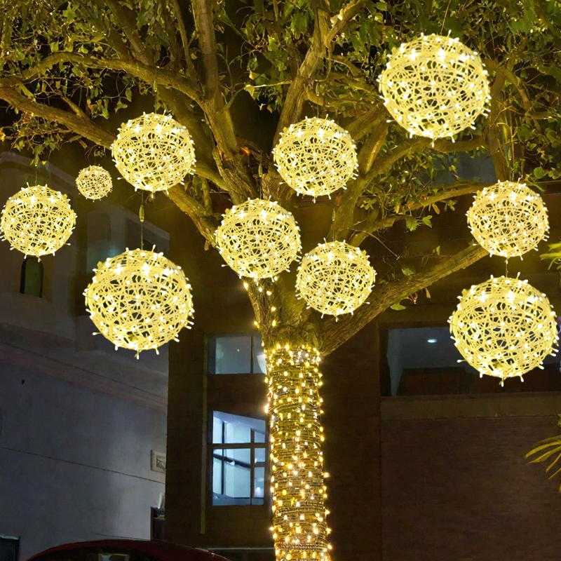 ไฟบอลแขวนกลางแจ้ง โคมไฟทรงกลมห - Outdoor Lighting On Trees บทวิจารณ์และราคา