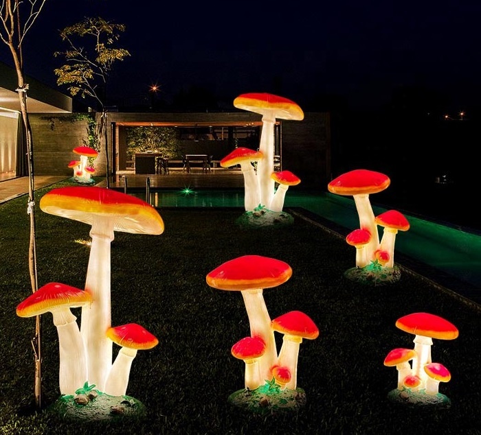 รูปปั้นเห็ดจำลองขนาดเท่าของจริ - Outdoor Lighting For Christmas บทวิจารณ์และราคา