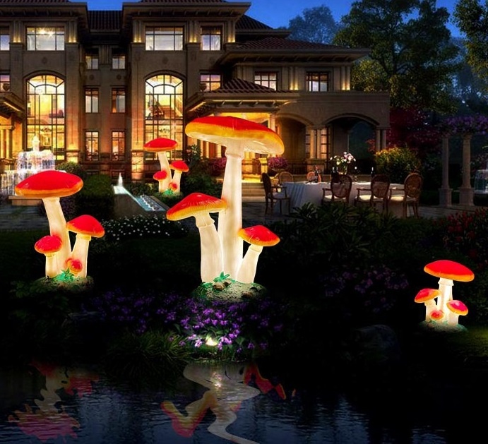 รูปปั้นเห็ดจำลองขนาดเท่าของจริ - Outdoor Lighting For Christmas บทวิจารณ์และราคา