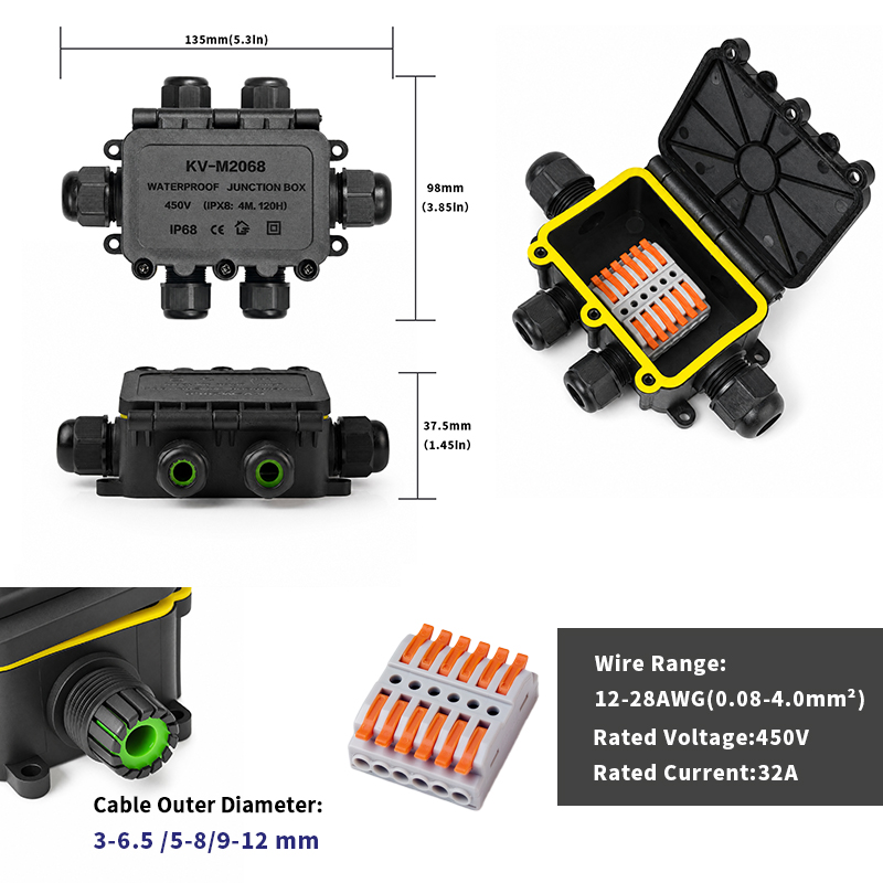 กล่องต่อสายไฟกันน้ำ IP68 แบบ 2 - Outdoor Lighting Pole บทวิจารณ์และราคา