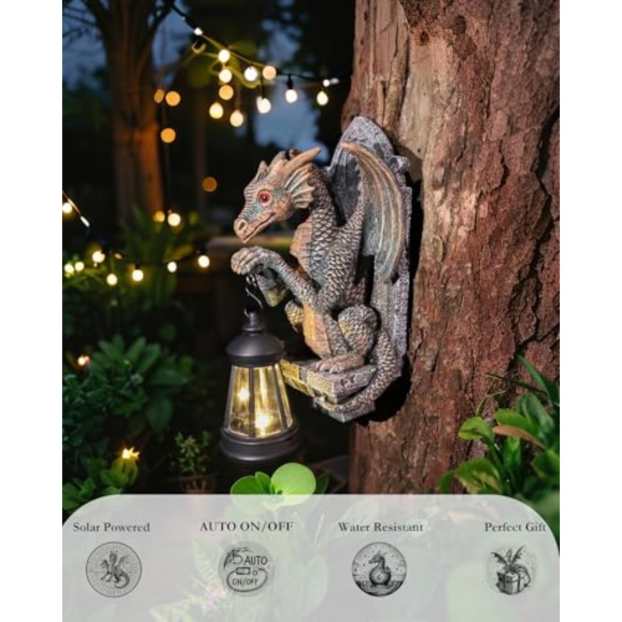 โคมไฟพลังงานแสงอาทิตย์รูปรูปปั - Outdoor Lighting On Trees บทวิจารณ์และราคา