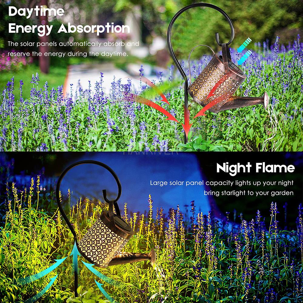 รดน้ําพลังงานแสงอาทิตย์แสงแขวน - Outdoor Lighting Bronze บทวิจารณ์และราคา