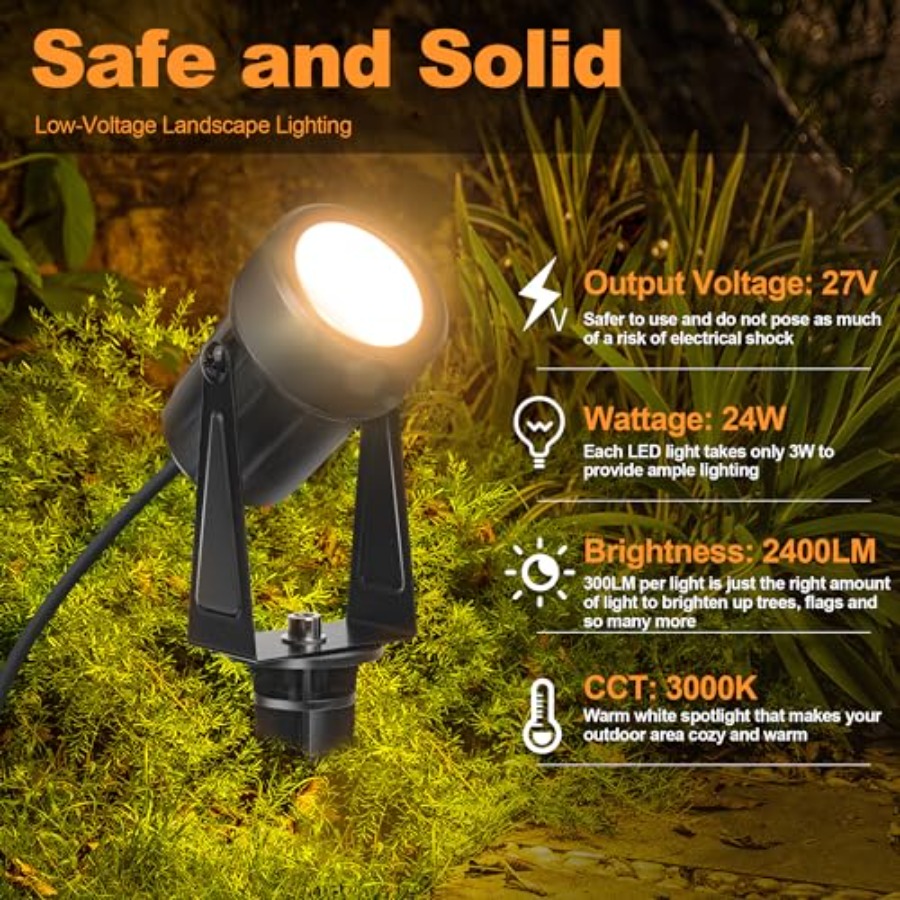 ไฟสปอตไลท์ LED สำหรับภายนอกอาค - Outdoor Lighting Low Voltage บทวิจารณ์และราคา