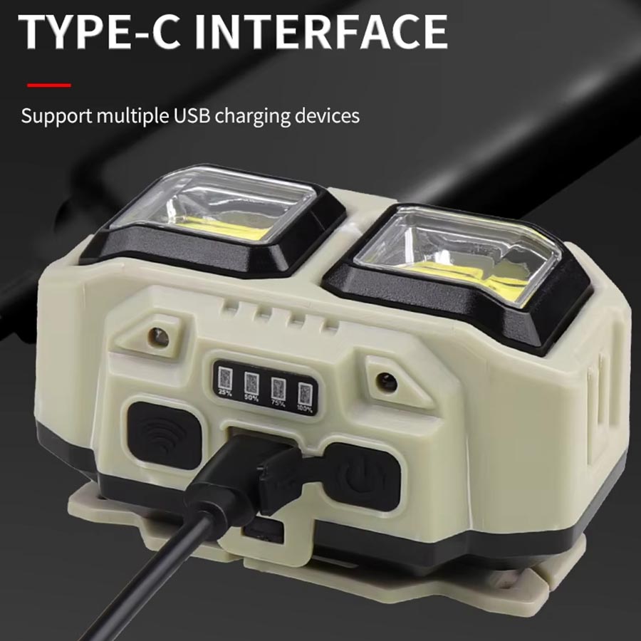 COB LED ไฟหน้าแบบชาร์จไฟได้, ไ - Outdoor Lighting For Christmas บทวิจารณ์และราคา