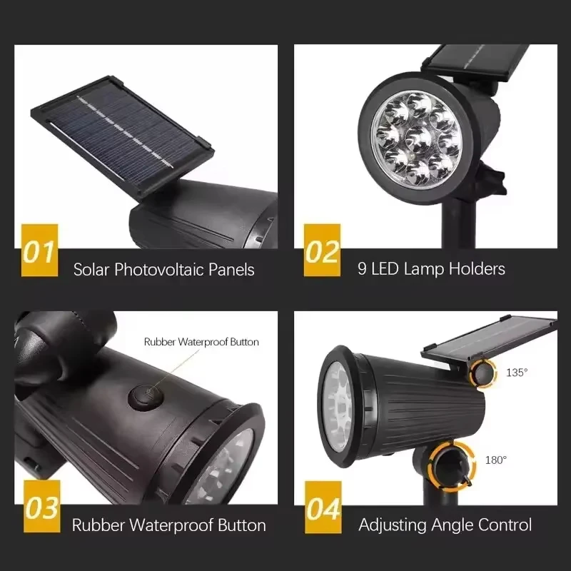 สปอตไลท์ LED พลังงานแสงอาทิตย์ - Outdoor Lighting On Trees บทวิจารณ์และราคา