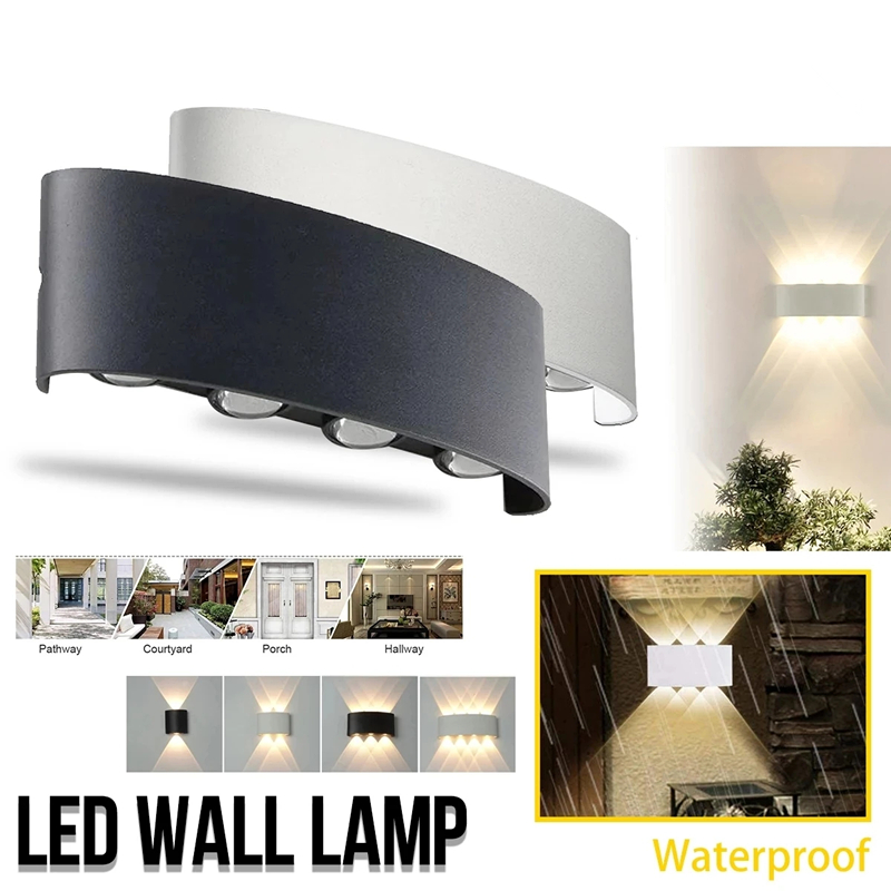 โมเดิร์น Led โคมไฟติดผนังกลางแ - Outdoor Lighting On Stairs บทวิจารณ์และราคา