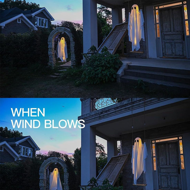ผีเรืองแสงสำหรับฮาโลวีน ตกแต่ง - Outdoor Lighting On Trees บทวิจารณ์และราคา