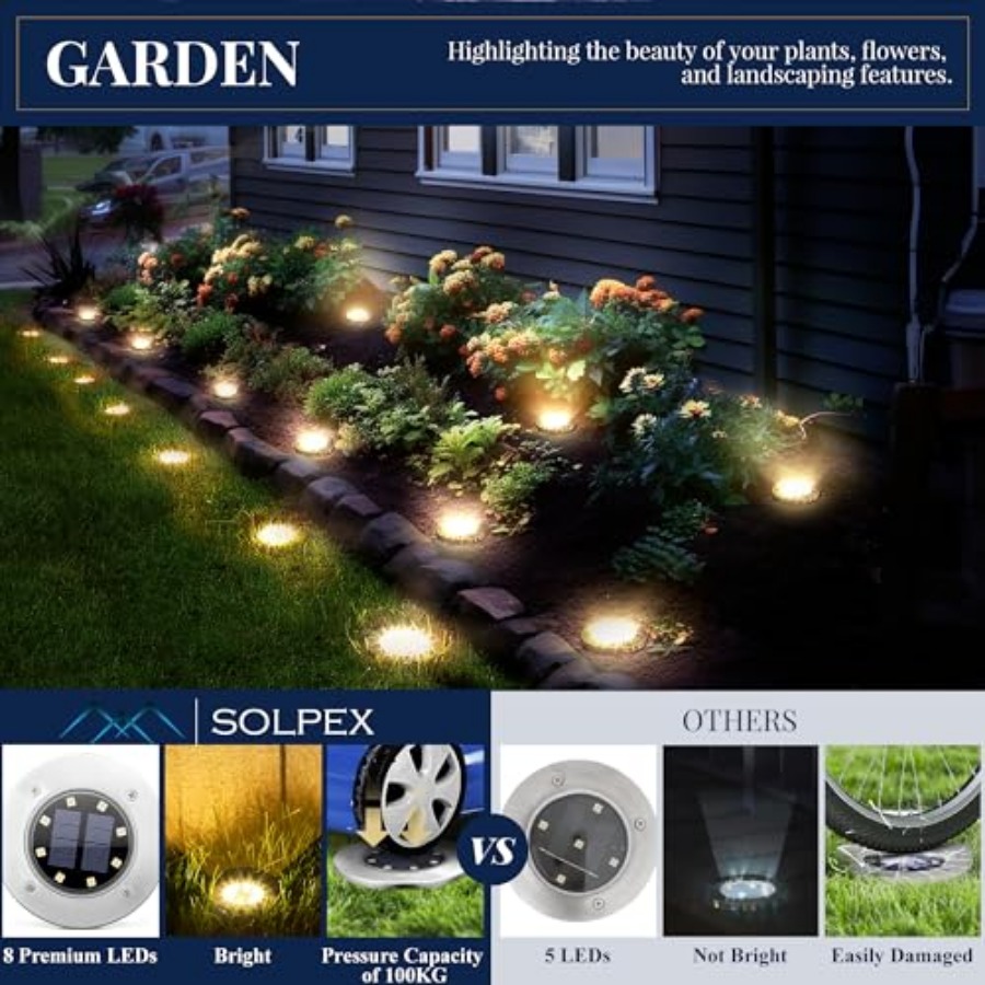ไฟพื้นพลังงานแสงอาทิตย์ ไฟโซลา - Outdoor Lighting For Patio บทวิจารณ์และราคา
