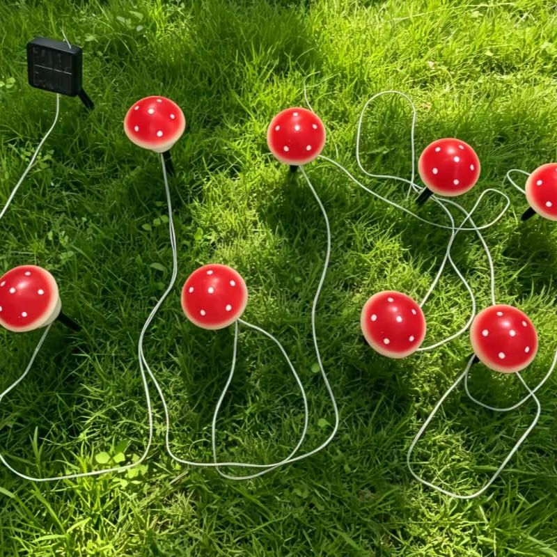 ไฟประดับรูปเห็ดพลังงานแสงอาทิต - Outdoor Lighting For Christmas บทวิจารณ์และราคา