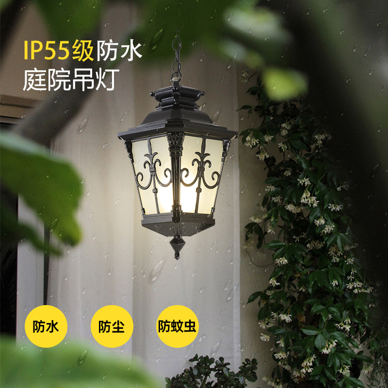 กันน้ํากลางแจ้ง Porch จี้ไฟแก้ - Outdoor Lighting Bronze บทวิจารณ์และราคา
